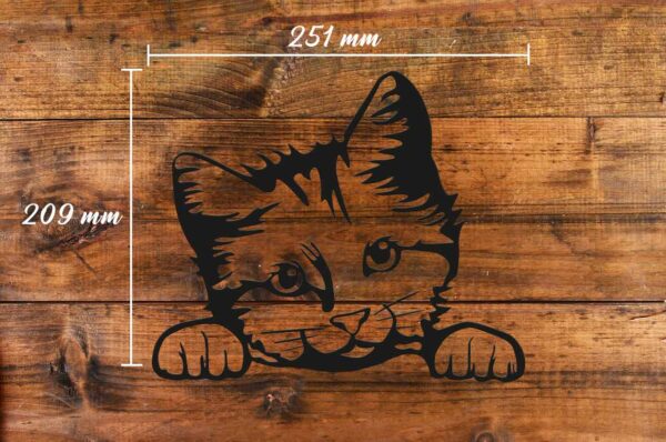 Kiekeboe Kat/Cat Kitty, 141639, Zwart, 20,9x25,1x0,2cm - Afbeelding 2