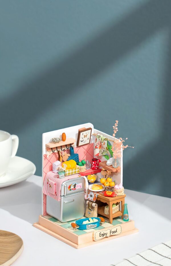 DIY Huisje Taste Life Kitchen, Robotime, DS015, 7x7x9cm - Afbeelding 2