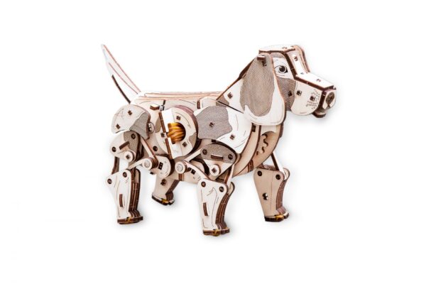Eco Wood Art (EWA) 3D Mechanische Puzzel Puppy 730 245x188x30mm - Afbeelding 2