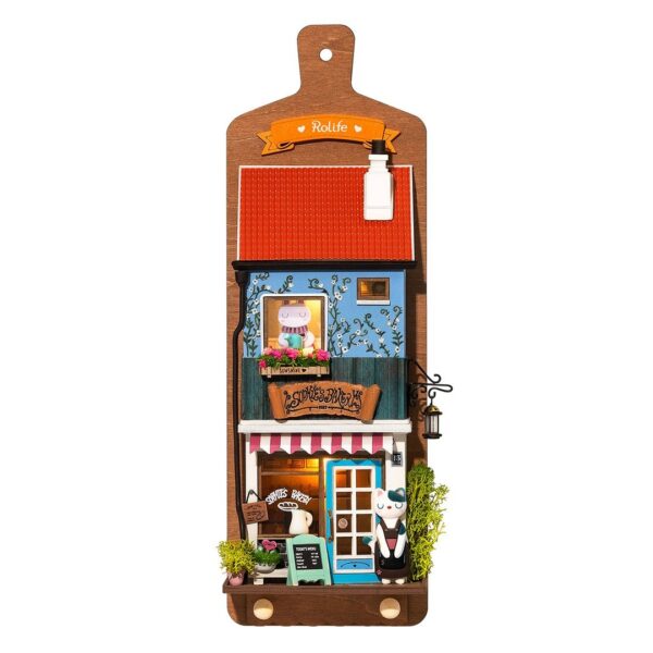 Robotime, DIY Sleutelrekje Aroma Toast Lab met LED Verlichting, DS019, 12x5x30cm