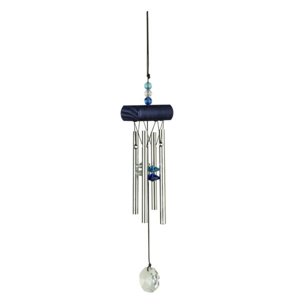 Windgong, Nature’s Melody, Gem Tunes met Kristal, Blauw, GTC11BL, ca 27cm.