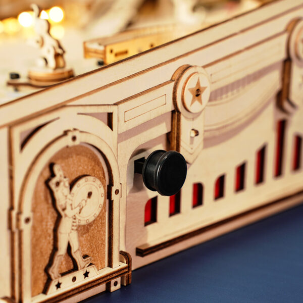 Robotime, 3D Houten Puzzel Flipperkast/Pinball Machine,  EG01, 27,5x47,5x28cm - Afbeelding 8