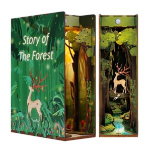Tonecheer, DIY Book Nook, Story of The Forest Bookend, TQ106, 18,2x8x24,5cm