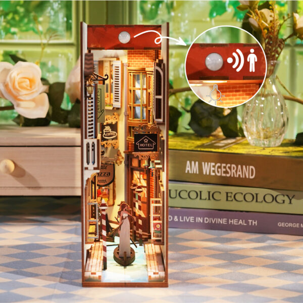 Tonecheer, DIY Book Nook, Travel in Venice Bookend, TQ107, 18,2x8x24,5cm - Afbeelding 6