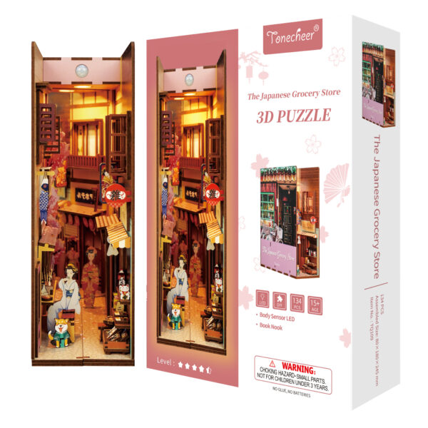 Tonecheer, DIY Book Nook, The Japanese Grocery Store, TQ109, 18,2x8x24,5cm - Afbeelding 8