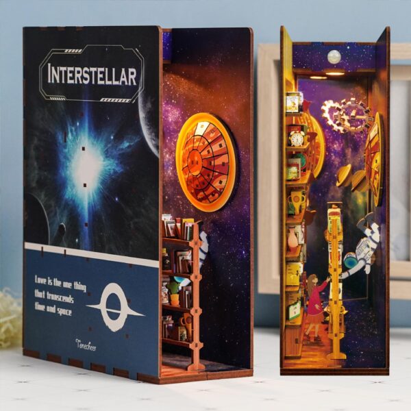 Tonecheer, DIY Book Nook, Interstellar Bookend, TQ110, 18,2x8x24,5cm - Afbeelding 6