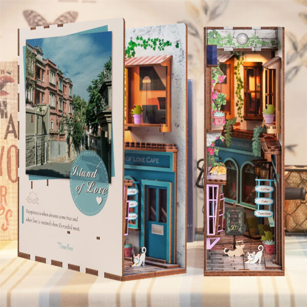 Tonecheer, DIY Book Nook, Island of Love, TQ105, 18,2x8x24,5cm - Afbeelding 9