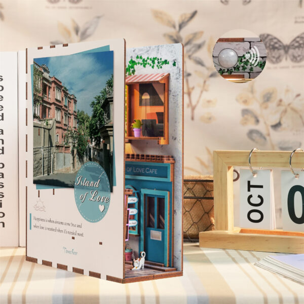 Tonecheer, DIY Book Nook, Island of Love, TQ105, 18,2x8x24,5cm - Afbeelding 7