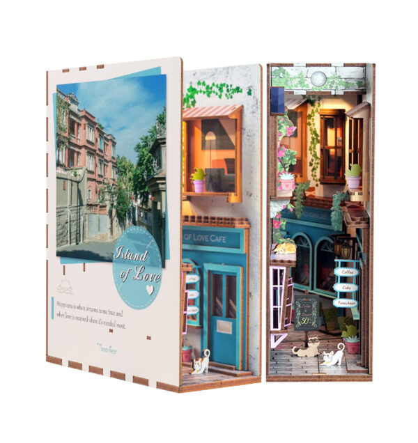 Tonecheer, DIY Book Nook, Island of Love, TQ105, 18,2x8x24,5cm