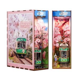 Tonecheer, DIY Book Nook, Sakura's Travel Bookend, TQ119, 18x8x24,5cm