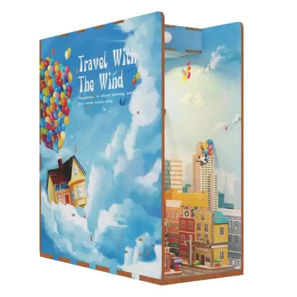 Tonecheer, DIY Book Nook, Travel With The Wind Bookend, TQ126, 18,2x8x24,5cm - Afbeelding 10