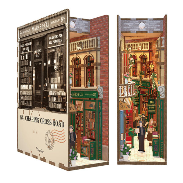 DIY Book Nook Boekensteun 84 Charing Cross Road, Tone-Cheer, TQ114, 18 x 8 x 24,5 cm