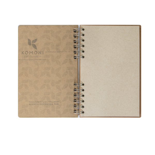 Duurzaam Houten Notitieboek – KOMONI – Andy Westface – Fox – Little Fire – Vos –  Gerecycled papier –  Navulbaar - AW-LIT - Afbeelding 3