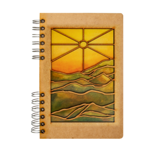 Duurzaam Houten Notitieboek – KOMONI – Horizon - Gerecycled papier – Navulbaar – EA-HOR