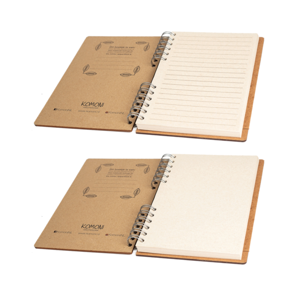 Duurzaam Houten Notitieboek – KOMONI – Nijntje & Nina – Miffy – & – Nina – Gerecycled papier –  Navulbaar – NIJNI - Afbeelding 5