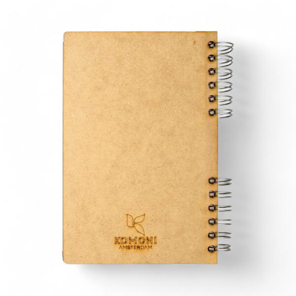 Duurzaam Houten Notitieboek – KOMONI – Andy Westface – Hedgehog - Proud-to-be-Me – Egel – Gerecycled papier – Navulbaar – AW-PRO - Afbeelding 5
