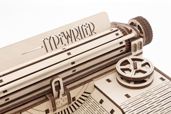 Eco Wood Art (EWA) 3D Houten Puzzel Vintage Typewriter, 465, 27x23,2x14,6CM - Afbeelding 6