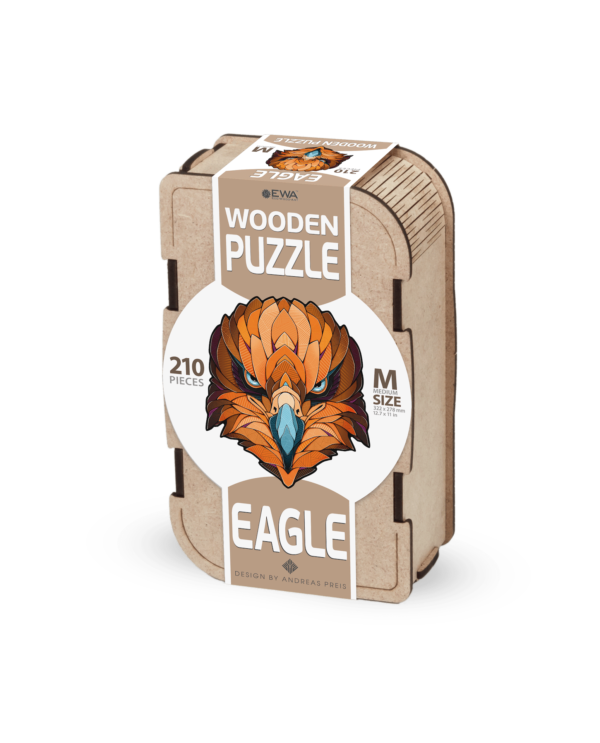 Eco Wood Art (EWA), Houten Legpuzzel Eagle, Size M, 3632, 32,2x27,8x0,4cm - Afbeelding 2