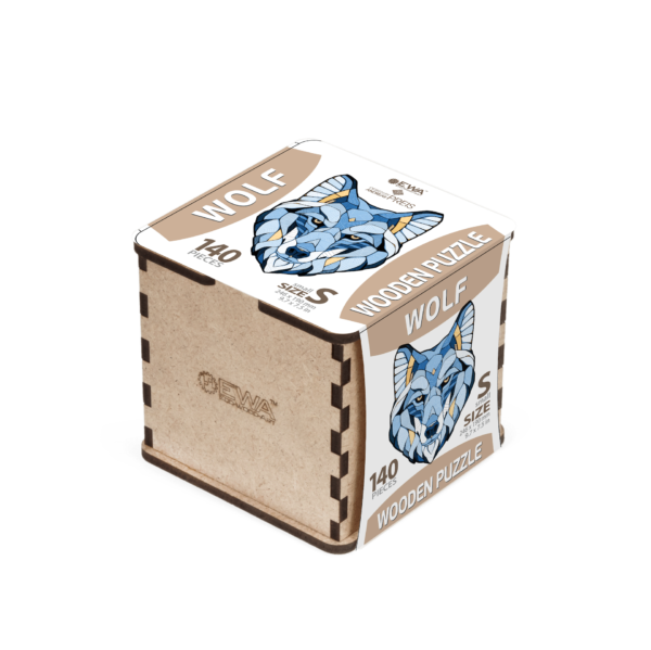 Eco Wood Art (EWA) Houten Legpuzzel Wolf, Size S, 3564, 24,6x19x0,4cm+++++++++++++++ - Afbeelding 2