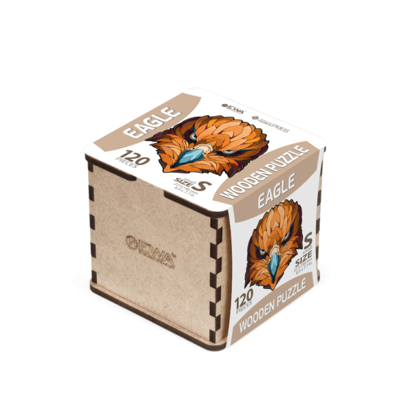 Eco Wood Art (EWA), Houten Legpuzzel Eagle, Size S, 3571, 22,7x19,6x0,4cm - Afbeelding 2