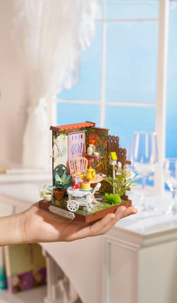 Robotime, DIY Huisje Fancy Tea Yard,  DS038, 11x10x10,5cm - Afbeelding 5