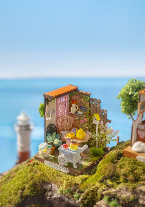 Robotime, DIY Huisje Fancy Tea Yard,  DS038, 11x10x10,5cm - Afbeelding 4