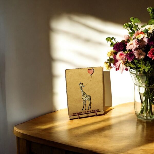 POP-UP ART- Laurie Collection - Giraffe Welcome to the World - KOMONI - LVH5 - Afbeelding 2