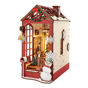 Robotime, DIY Book Nook Boekensteun Christmas Indoor Scene,  TGC07, 21,8x13,6x24,7 cm
