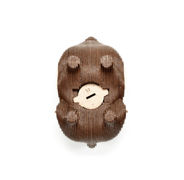 Eco Wood Art (EWA) 3D Houten Bouwset Spaarpot Hondje/Dog, 3786, 15x9,1x15,7cm - Afbeelding 6