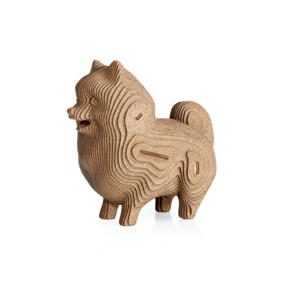 Eco Wood Art (EWA) 3D Houten Bouwset Spaarpot Hondje/Dog, 3786, 15x9,1x15,7cm - Afbeelding 7