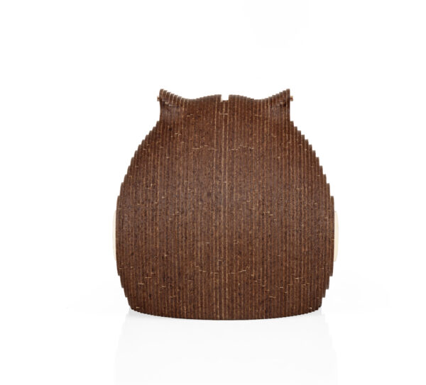 Eco Wood Art (EWA) 3D Houten Bouwset Spaarpot Uil/Owl, 3809, 15x9,1x15,7cm - Afbeelding 11