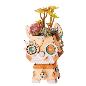 Robotime, DIY Bloempot Puppy, FT742 10,8x10,6x16,6cm