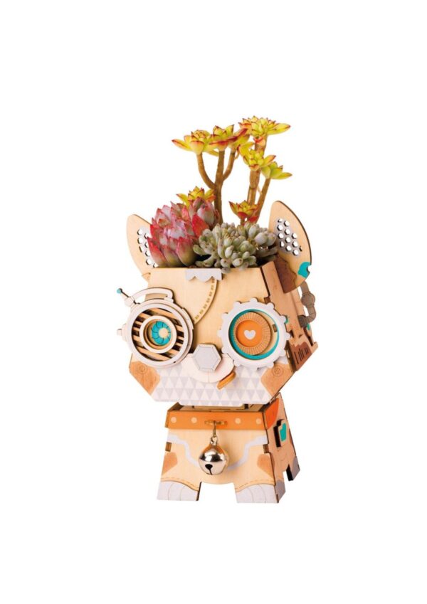 Robotime, DIY Bloempot Puppy, FT742 10,8x10,6x16,6cm