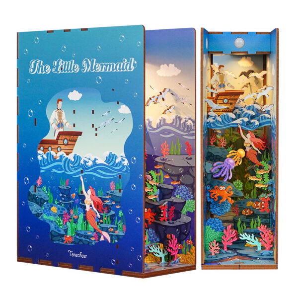 DIY Book Nook Boekensteun The Little Mermaid Bookend, Tone-Cheer, TQ112, 18,2x8x24,5cm