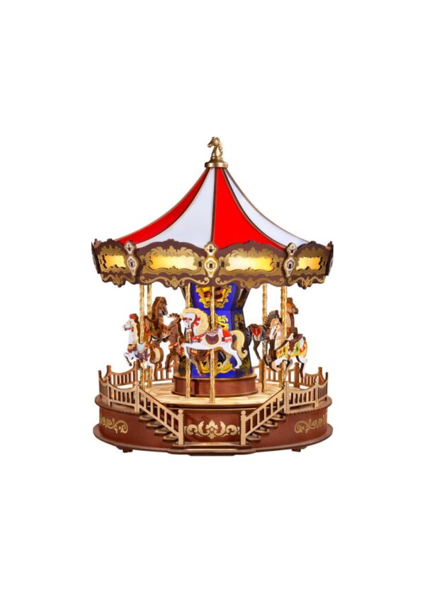 Robotime, Muziekdoos Hout DIY Classic Carousel, AMC01, 25,5x25,7x29,5cm