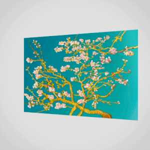 A6 Lenticular Postcard Orange Panda 3D after Almond Blossom Van Gogh 157 Verpakt per 10 stuks