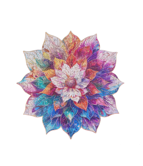 Robotime, Houten Legpuzzel Mystic Mandala Flower, TA001, 28,3x28,7cm