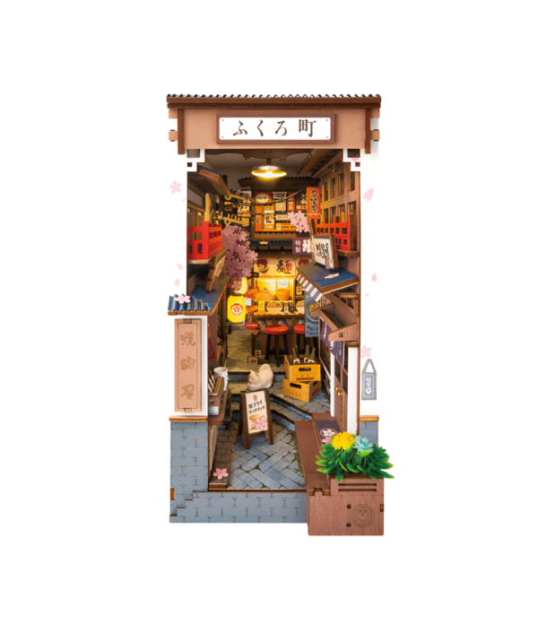 Robotime, DIY Book Nook Boekensteun Sakura Wine Alley, TGB11, 11,1x19,5x22,1cm