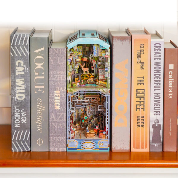 Tonecheer, DIY Book Nook, Haven Zero Bookend, TQ132, 26,3x19x10cm - Afbeelding 6