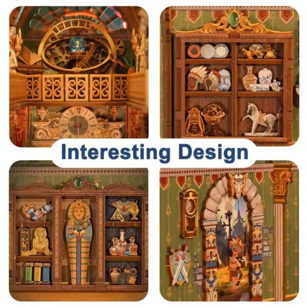 DIY Book Nook Boekensteun Spacetime Museum, Tone-Cheer, TQ133, 27x20x10,2cm - Afbeelding 2
