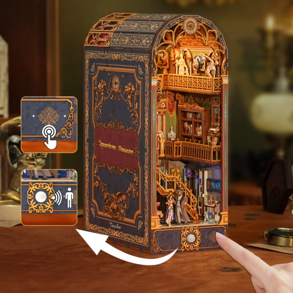 Tonecheer, DIY Book Nook, Spacetime Museum Bookend, TQ133, 27x20x10,2cm - Afbeelding 7