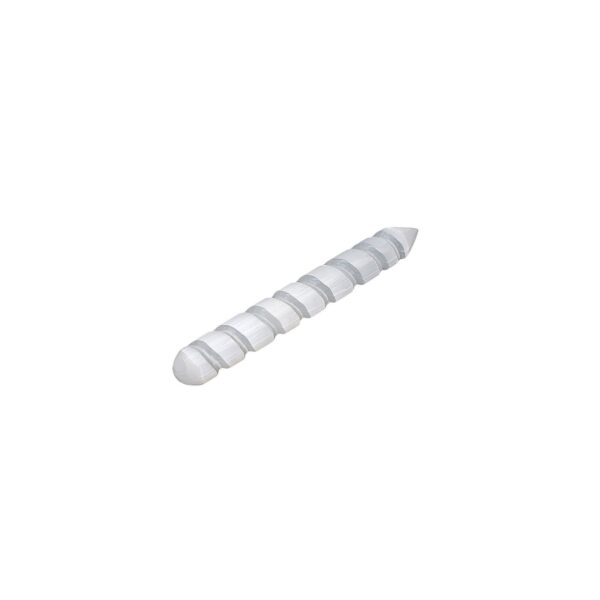 Massagestaaf spiraal seleniet, ca. 15cm