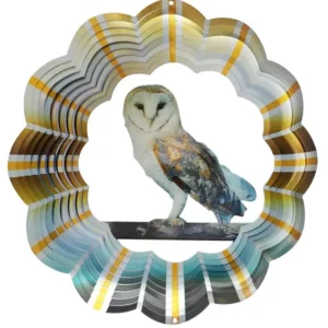 Windspinner 12", Spin Art, Barn Owl/Kerkuil, 12BOWL300