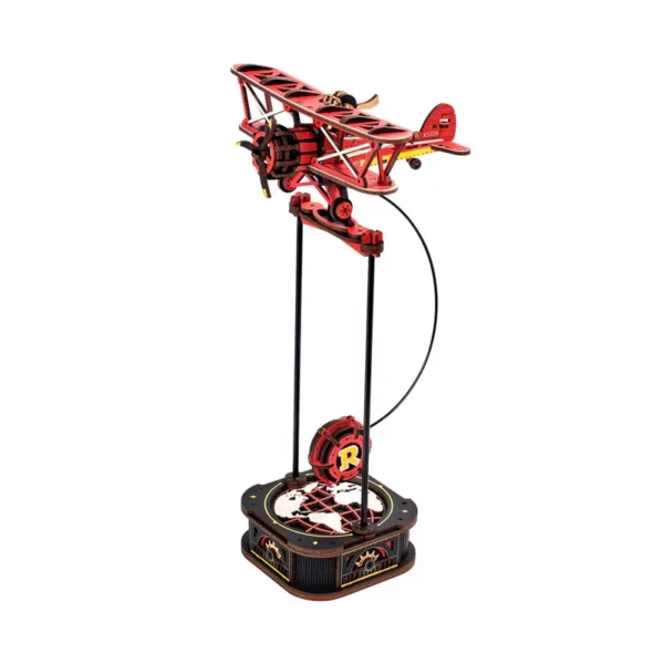 3D Houten Puzzel, Sky Captain DIY Pendulum, Robotime, MCD01 14,5x17x31,5cm - Afbeelding 2