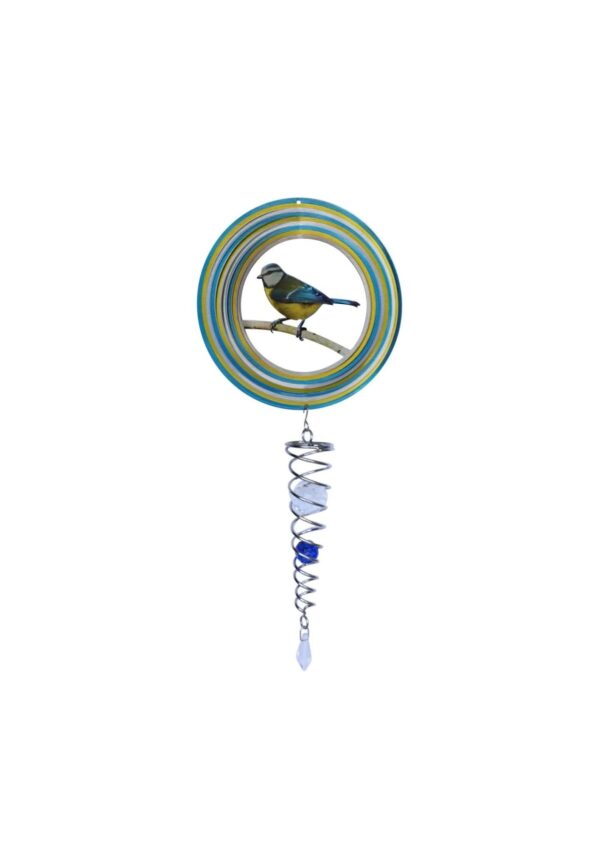 Windspinner, Spin Art, Blue Tit/Pimpelmees Artist Crystal Tail, ACTBLTIT