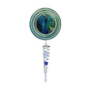 Windspinner, Spin Art Peacock/Pauw Artist Crystal Tail, ACTPEAC