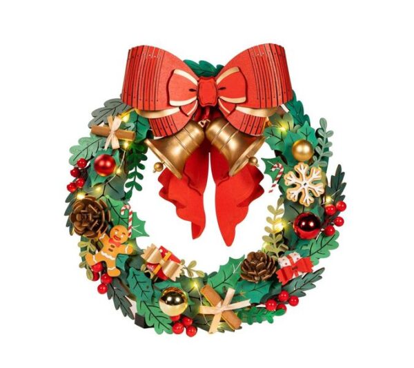 Robotime, Christmas Wreath, TGL04, 40,5x40x9,2 cm