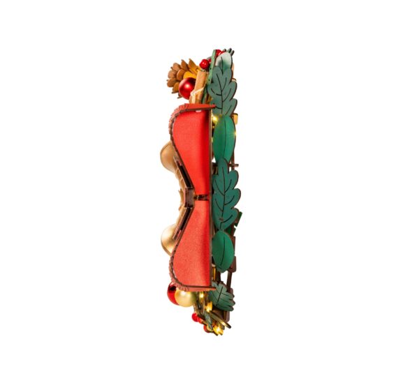 Robotime, Christmas Wreath, TGL04, 40,5x40x9,2 cm - Afbeelding 4