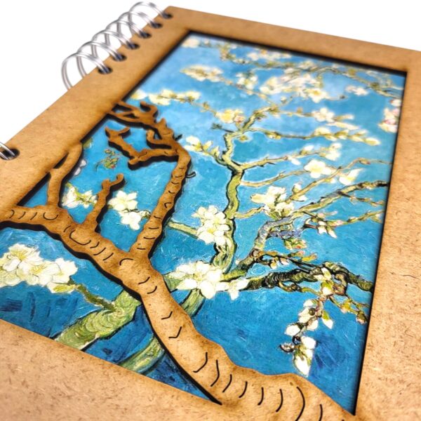 Amandelbloesem van Gogh - Notitieboek – KOMONI - Afbeelding 2