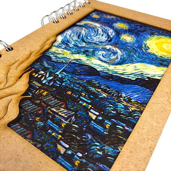 Sterrennacht van Gogh - Notitieboek – KOMONI - Afbeelding 2